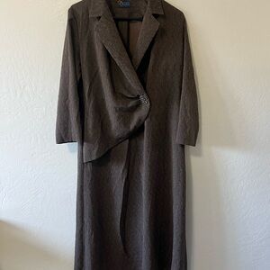 Elegant Brown Women's Dress